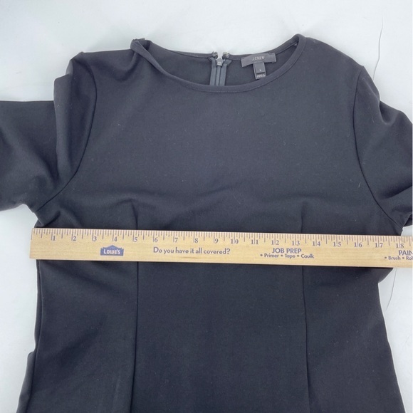 J Crew Black Long Sleeve Sheath Dress - Picture 6 of 7